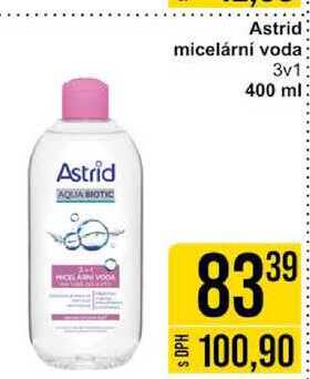 Astrid micelární voda 3v1 400 ml