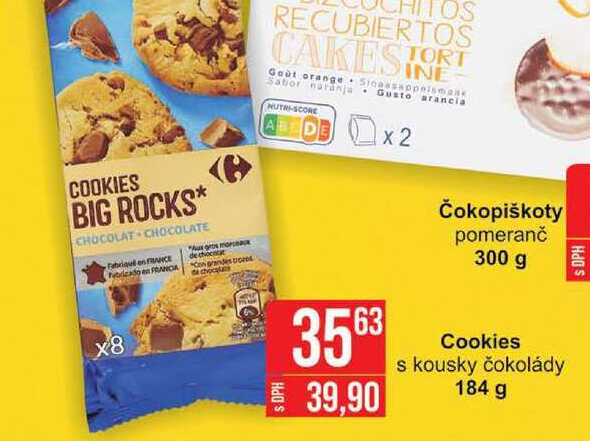 Cookies s kousky čokolády 184 g 