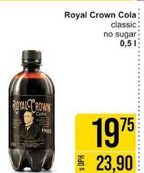 Royal Crown Cola classic no sugar 0,5l