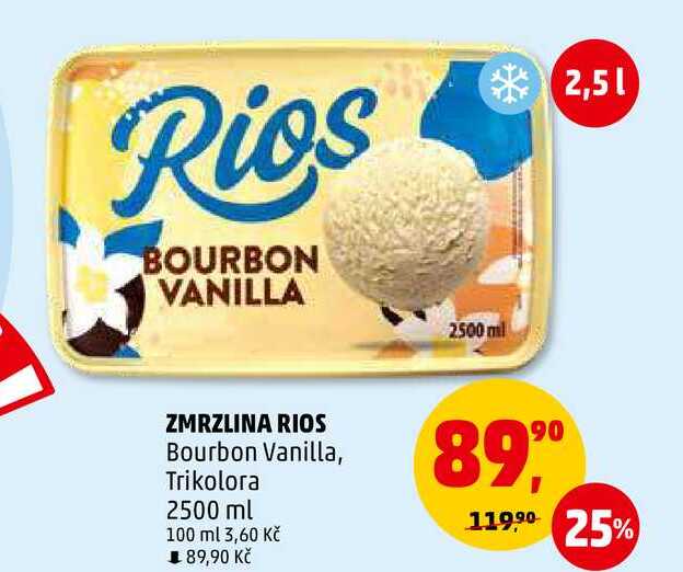ZMRZLINA RIOS Bourbon Vanilla, 2500 ml 