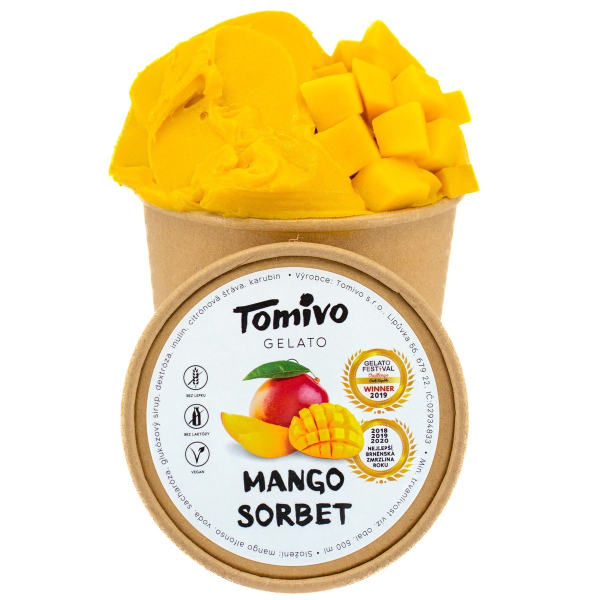Tomivo Gelato Mango sorbet