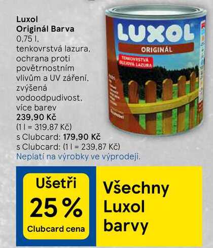 Luxol Originál Barva, 0.75 l