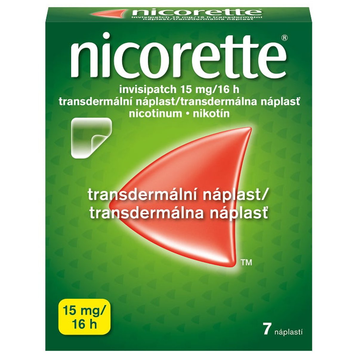 NICORETTE INVISIPATCH 15MG/16H Transdermální náplast 7