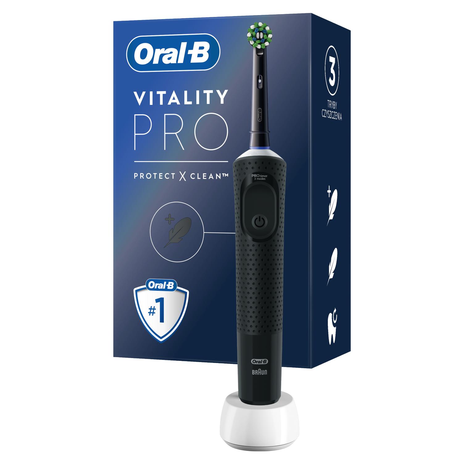Oral-B Vital Pro Black, elektrický zubní kartáček, 1 bal