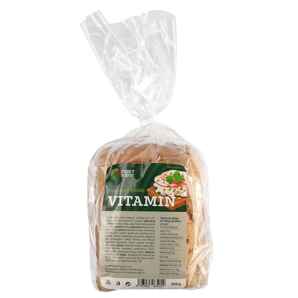 Český toust Toustový chléb vitamin