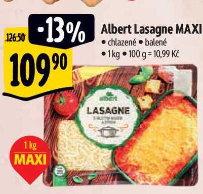  Albert Lasagne MAXI 1 kg