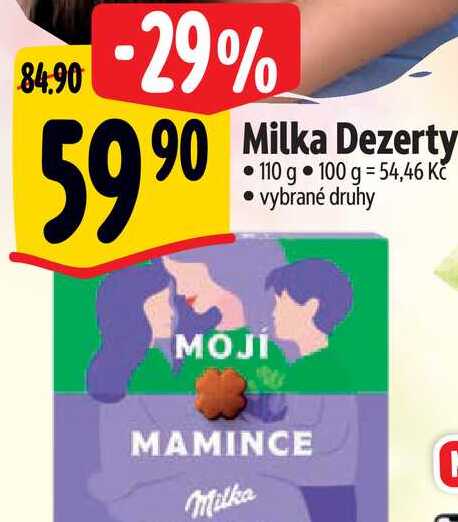   Milka Dezerty 110 g 