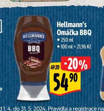  Hellmann's Omáčka BBQ • 250 ml  