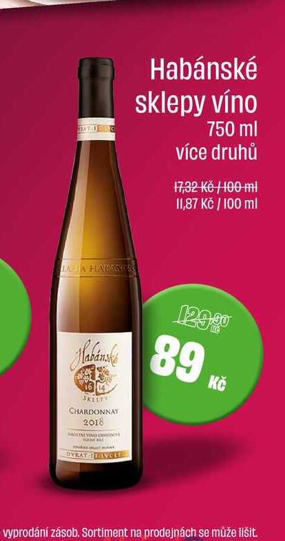 Habánské sklepy víno 750 ml 