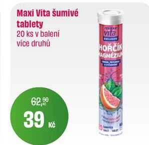 Maxi Vita šumivé tablety 20 ks