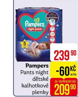 Pampers night pants 