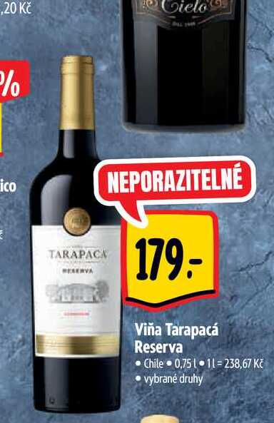   Viňa Tarapacá Reserva 0,75 l