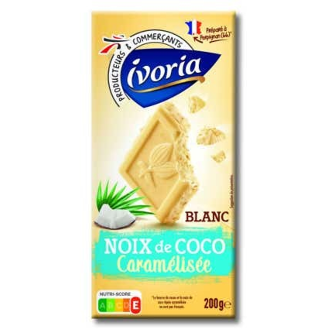 Ivoria Bílá čokoláda s karamelizovaným kokosem