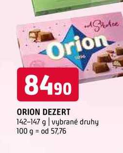 Orion dezerty 142-147g
