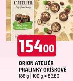 ORION Ateliér čokoláda 186g, vybrané druhy