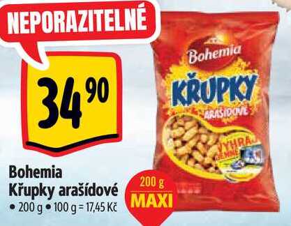 Bohemia Křupky arašídové, 200 g