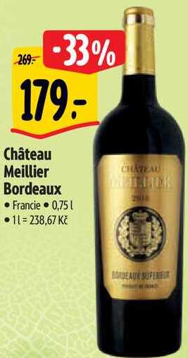 Château Meillier Bordeaux, 0,75 l