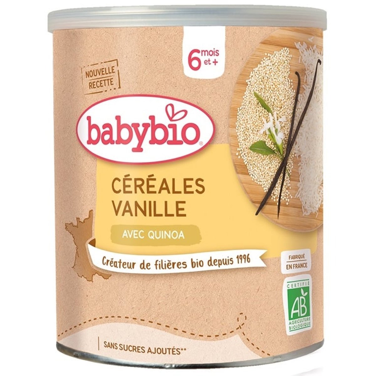 Babybio BIO Nemléčná rýžovo-quinoová kaše s vanilkou