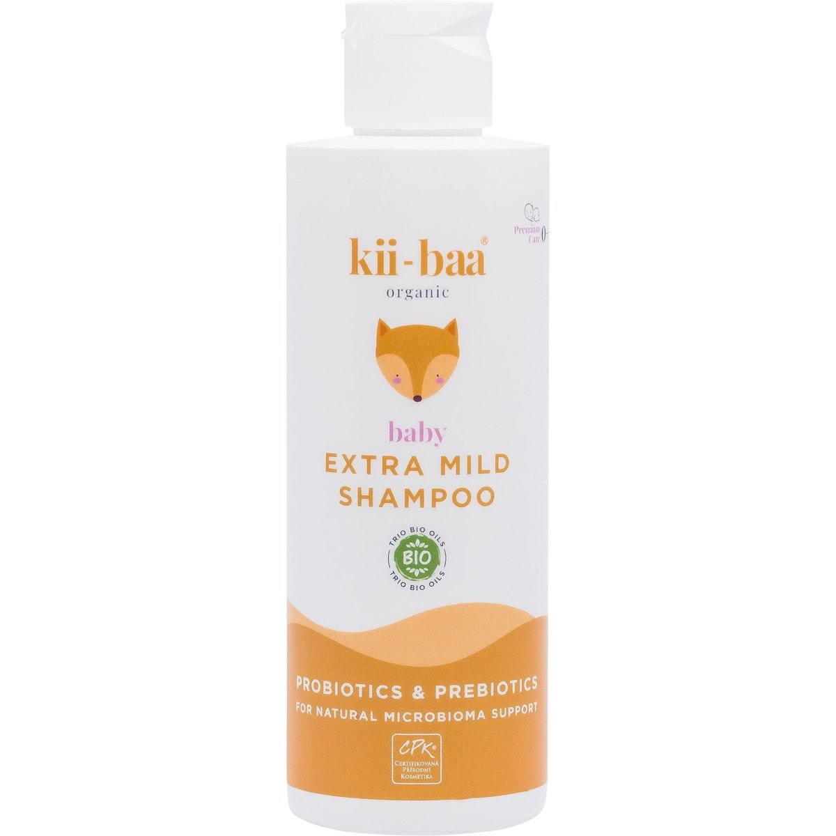 Kii-baa Organic BIO Extra jemný šampon s pro/prebiotiky 0+