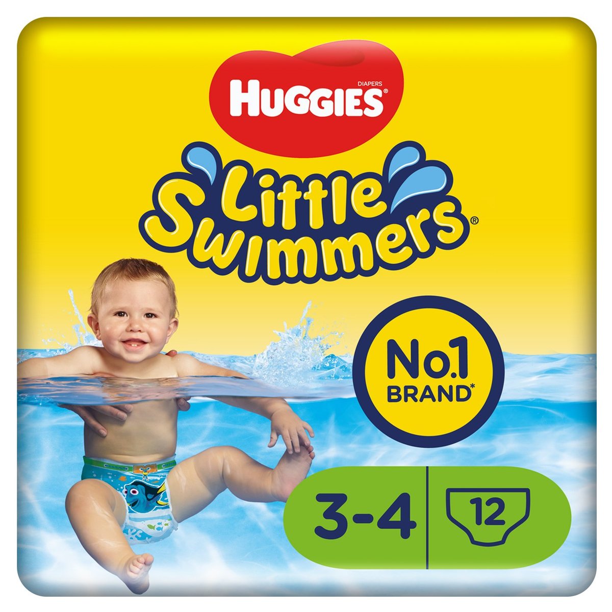 Huggies Little swimmers Plenkové plavací kalhotky 7–15 kg (velikost 3–4)