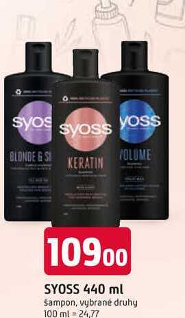 Syoss Šampon 440ml, vybrané druhy