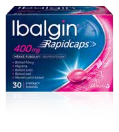 Ibalgin® Rapidcaps 400 mg měkké tobolky, 30 tob.