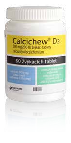 Calcichew® D3 500 mg / 200 I.U. 60 žvýkacích tbl.