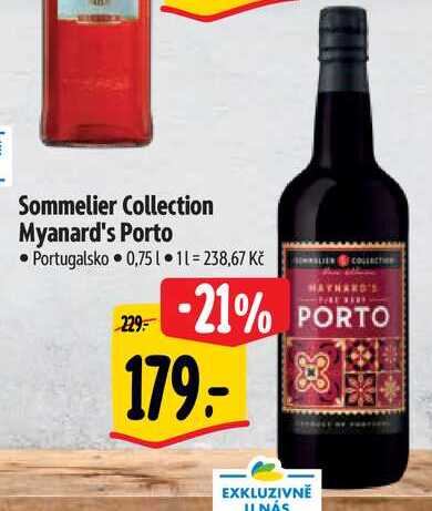 Sommelier Collection Myanard's Porto, 0,75 l