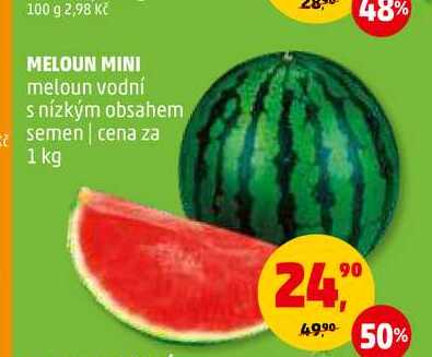 MELOUN MINI meloun vodní s nízkým obsahem semen, 1 kg 