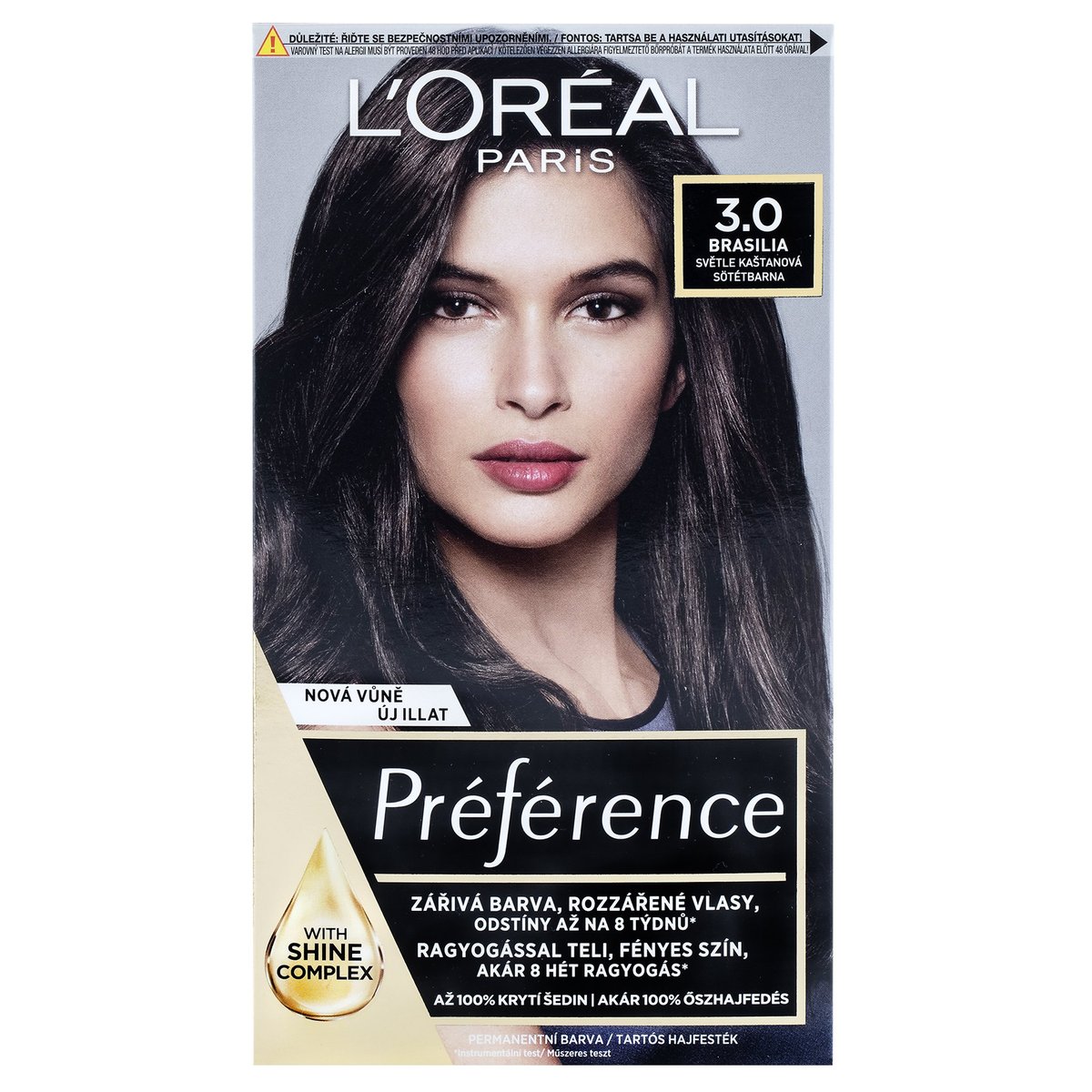 L'Oréal Paris Préférence Permanentní barva na vlasy – světle kaštanová