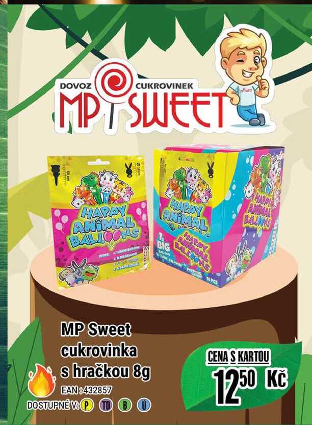 MP Sweet cukrovinka s hračkou 8g 