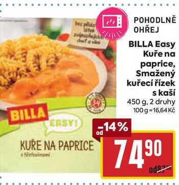 BILLA Easy Kuře na paprice, 450 g