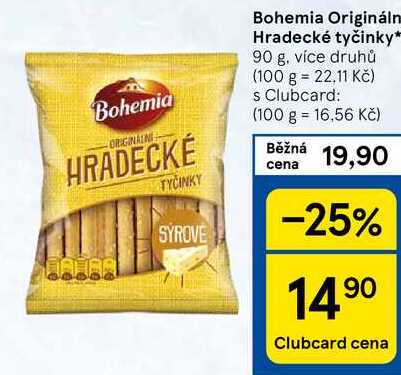 Bohemia Origináln Hradecké tyčinky, 90 g