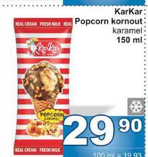 KarKar Popcorn kornout karamel 150ml
