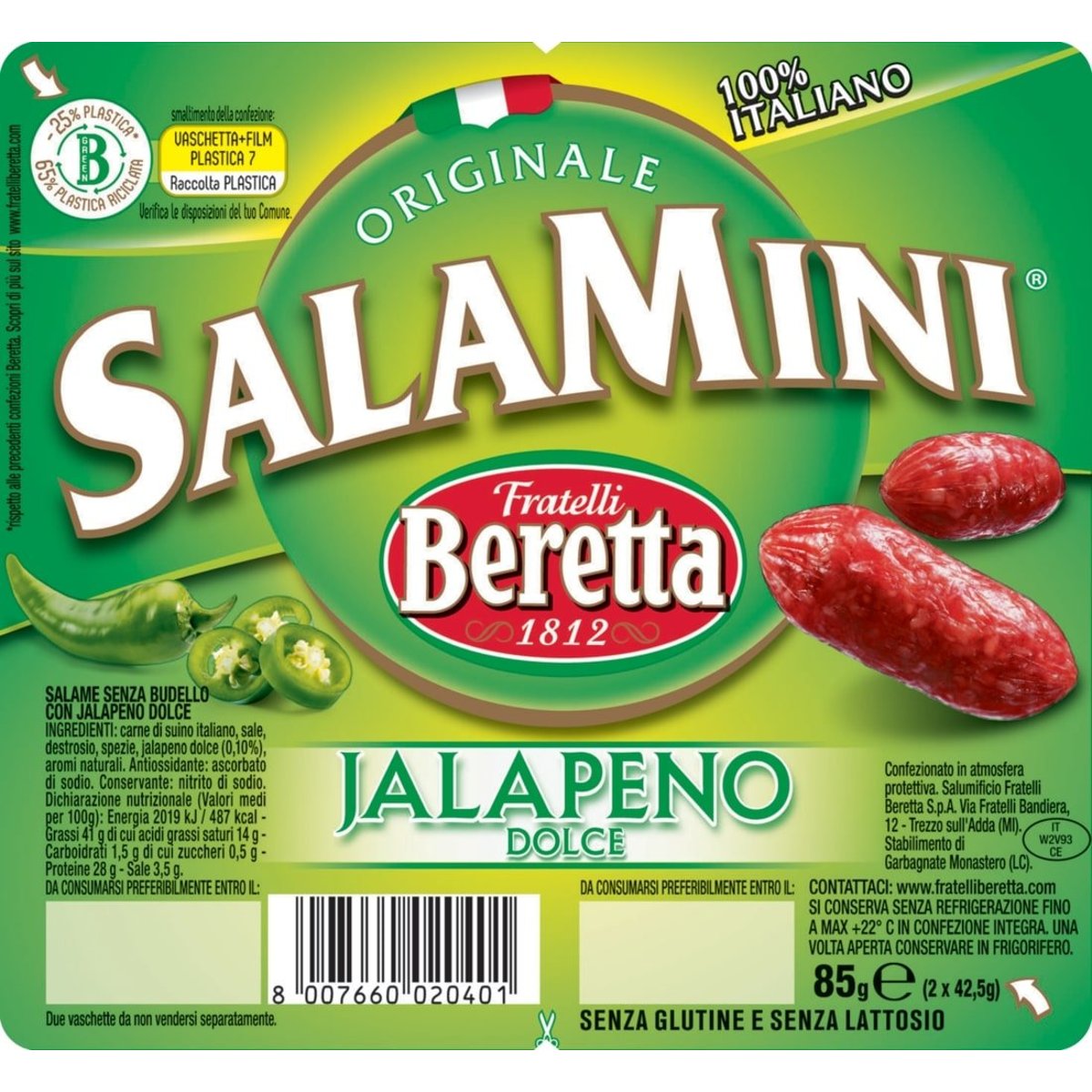 Fratelli Beretta Salamini Jalapeno