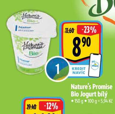  Nature's Promise Bio Jogurt bílý 150 g 
