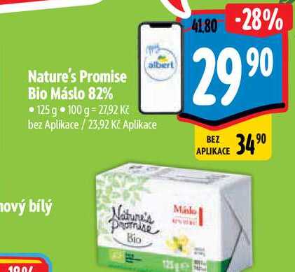 Nature's Promise Bio Máslo 82% 125 g  