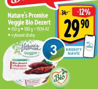 Nature's Promise Veggie Bio Dezert • 150 g 
