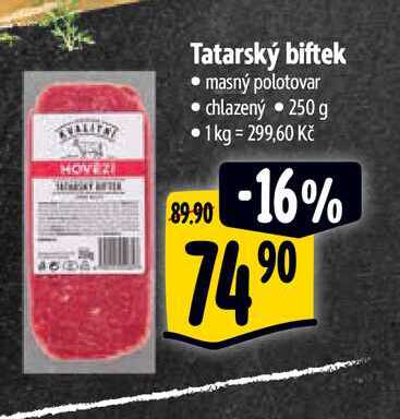  Tatarský biftek  250 g