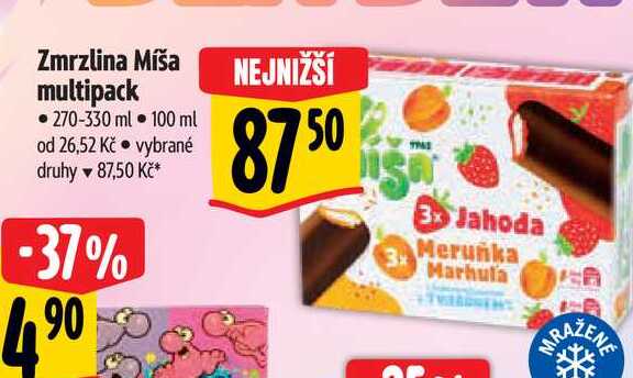 Zmrzlina Míša multipack • 270-330 ml  