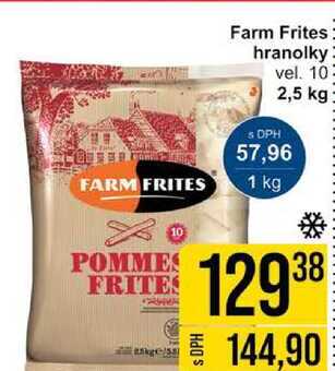 Farm Frites hranolky vel. 10 2,5 kg