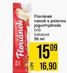 Floriánek nanuk s polevou jogurt+jahoda bílá kakaová 50 ml 