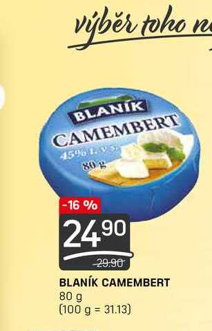 BLANÍK CAMEMBERT 80 g 