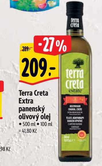   Terra Creta Extra panenský olivový olej • 500 ml  