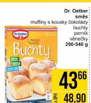 Dr. Oetker směs muffiny s kousky čokolády buchty Dr.Oetker perník věnečky 290-540 g 