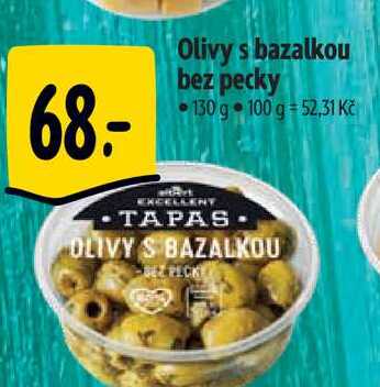 Olivy s bazalkou bez pecky 130 g 