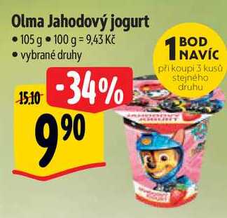 Olma Jahodový jogurt, 105 g