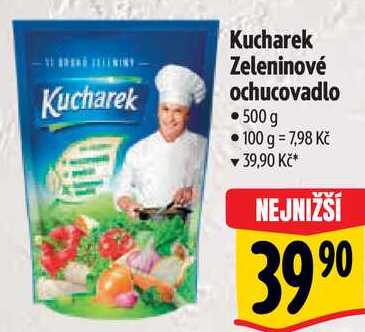 Kucharek Zeleninové ochucovadlo, 500 g 