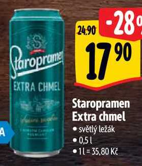 Staropramen Extra chmel, 0,5 l 
