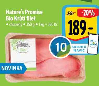 Nature's Promise Bio Krůtí filet, 350 g